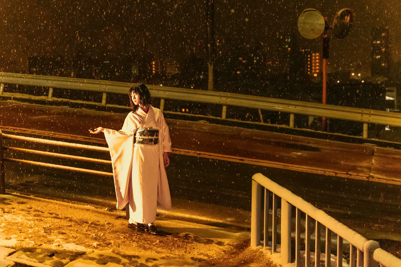 型月, 两仪式cos, 空之境界, 黑桐干也cos, 雪夜氛围感 - 第8张