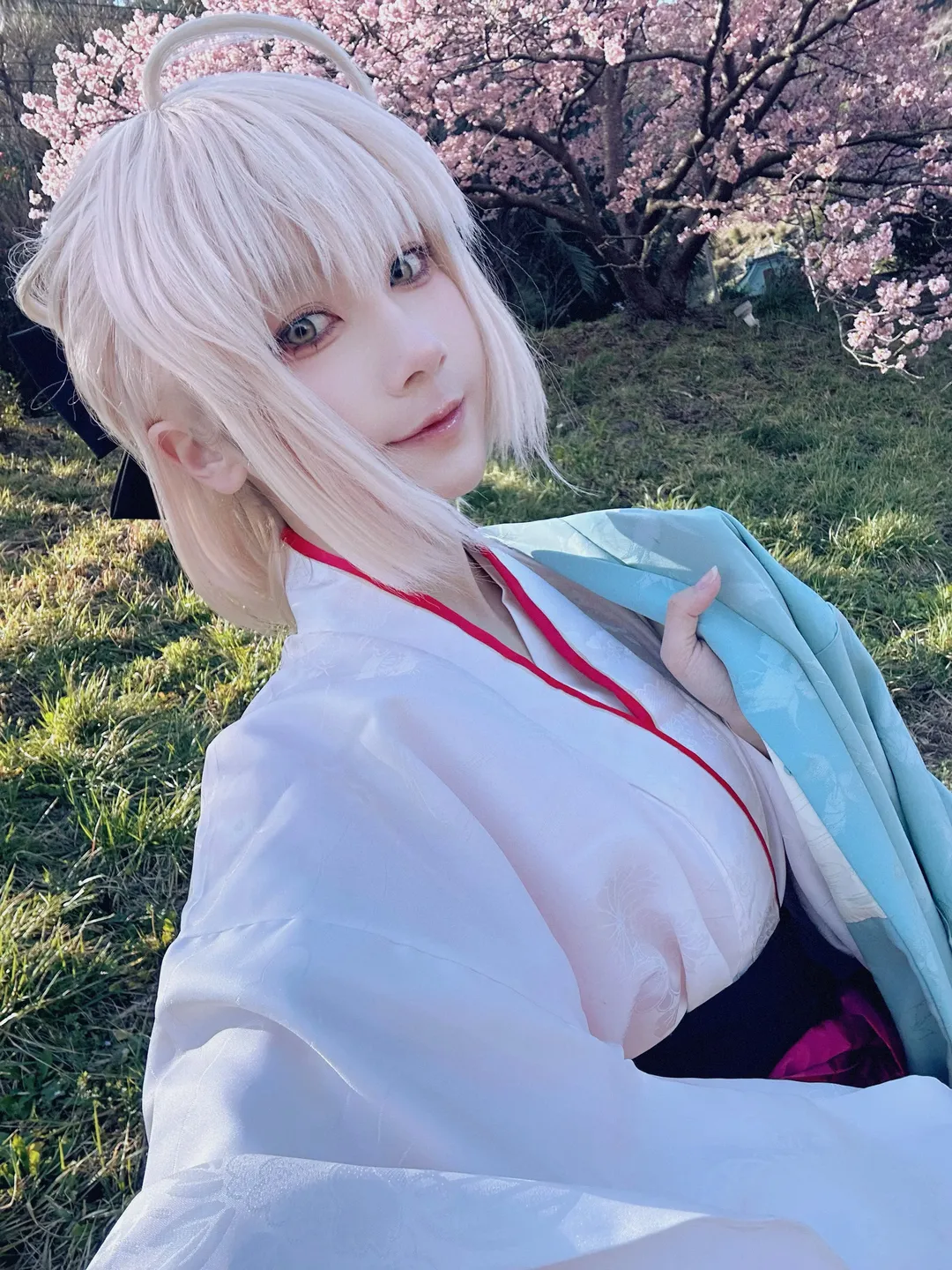 cosplay, 冲田总司cos, fgo, 和风少女, 春日摄影 - 第1张