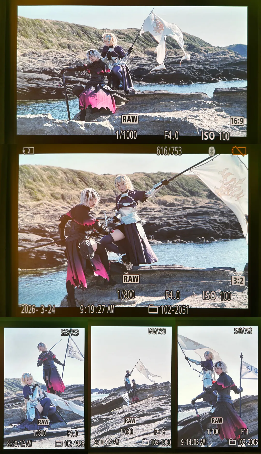 FGO, 海边外景, 黑丝cos, 黑贞cos, 贞德cos - 第10张