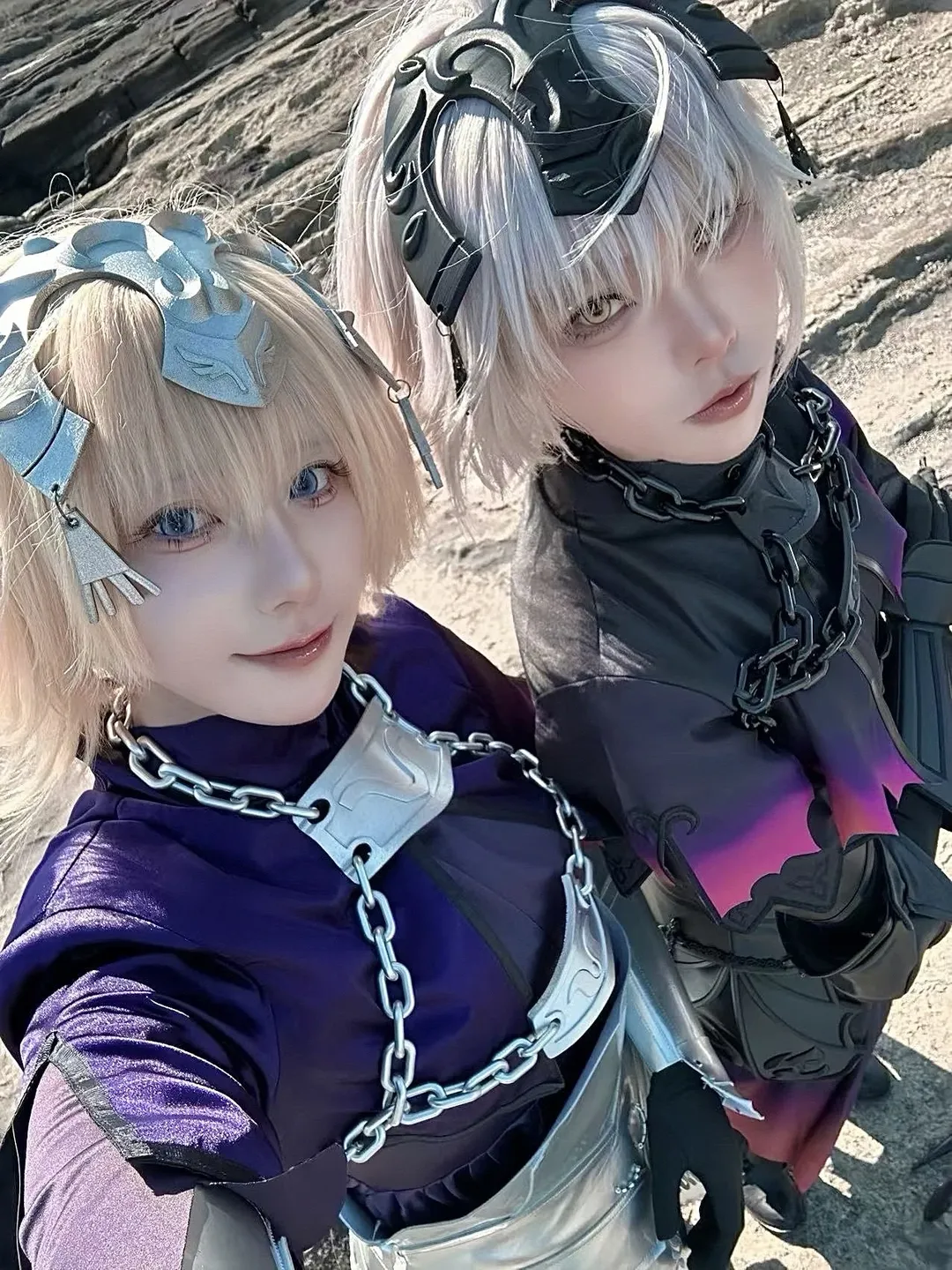 FGO, 海边外景, 黑丝cos, 黑贞cos, 贞德cos - 第3张