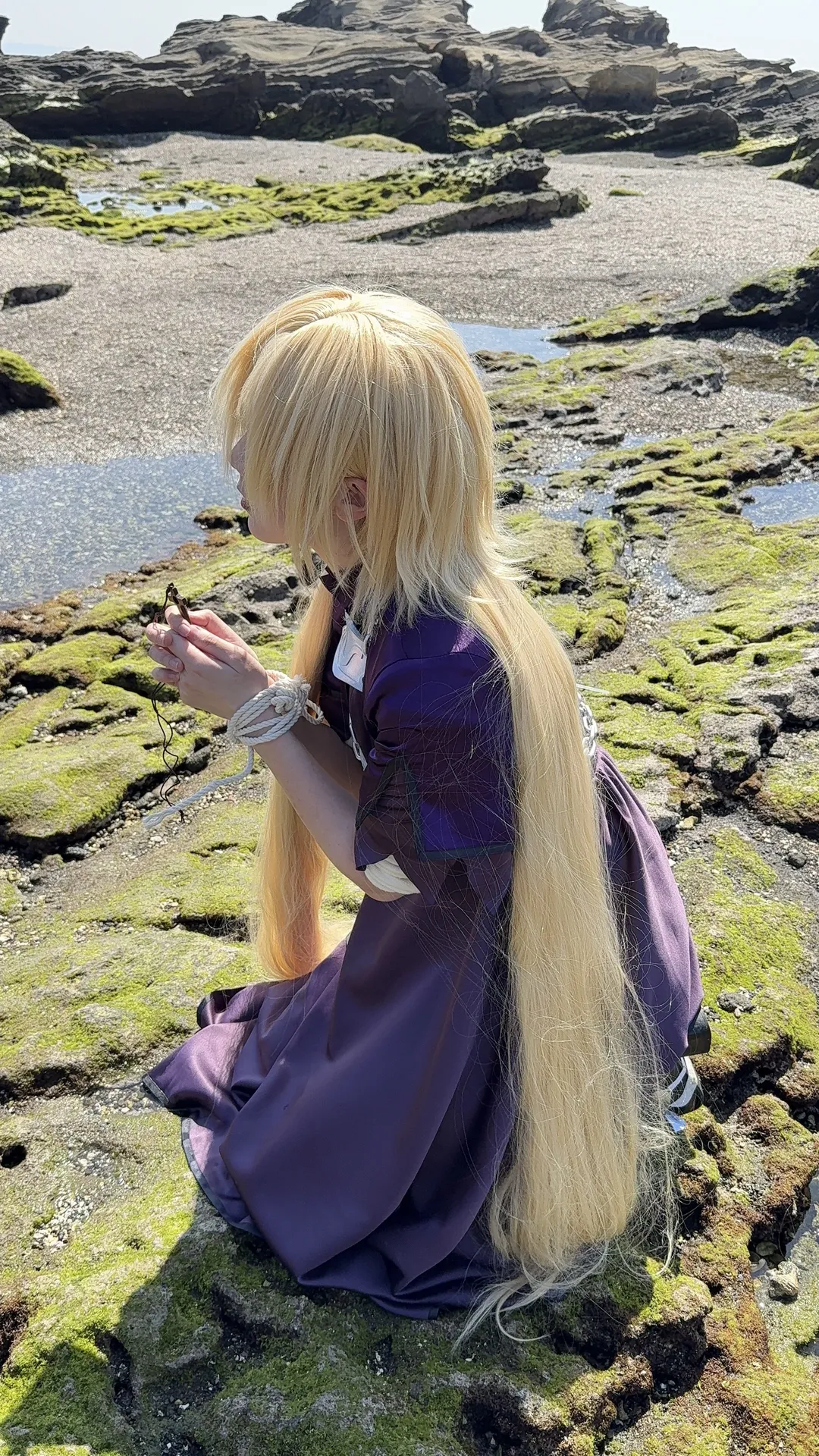 FGO, 海边外景, 黑丝cos, 黑贞cos, 贞德cos - 第5张