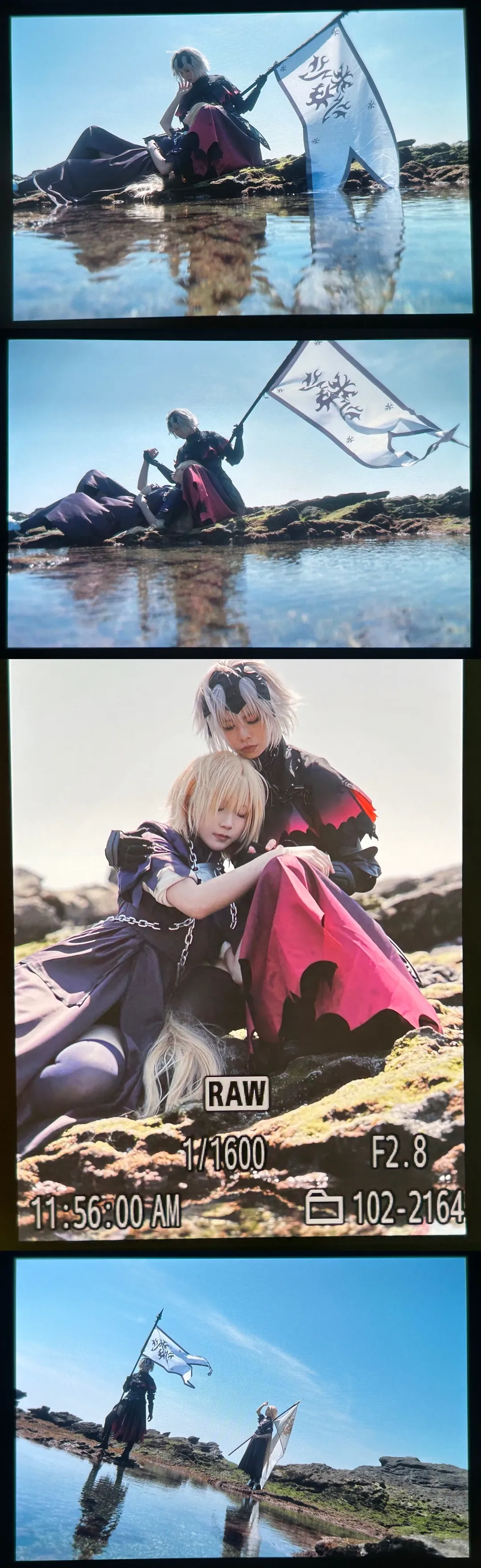FGO, 海边外景, 黑丝cos, 黑贞cos, 贞德cos - 第7张