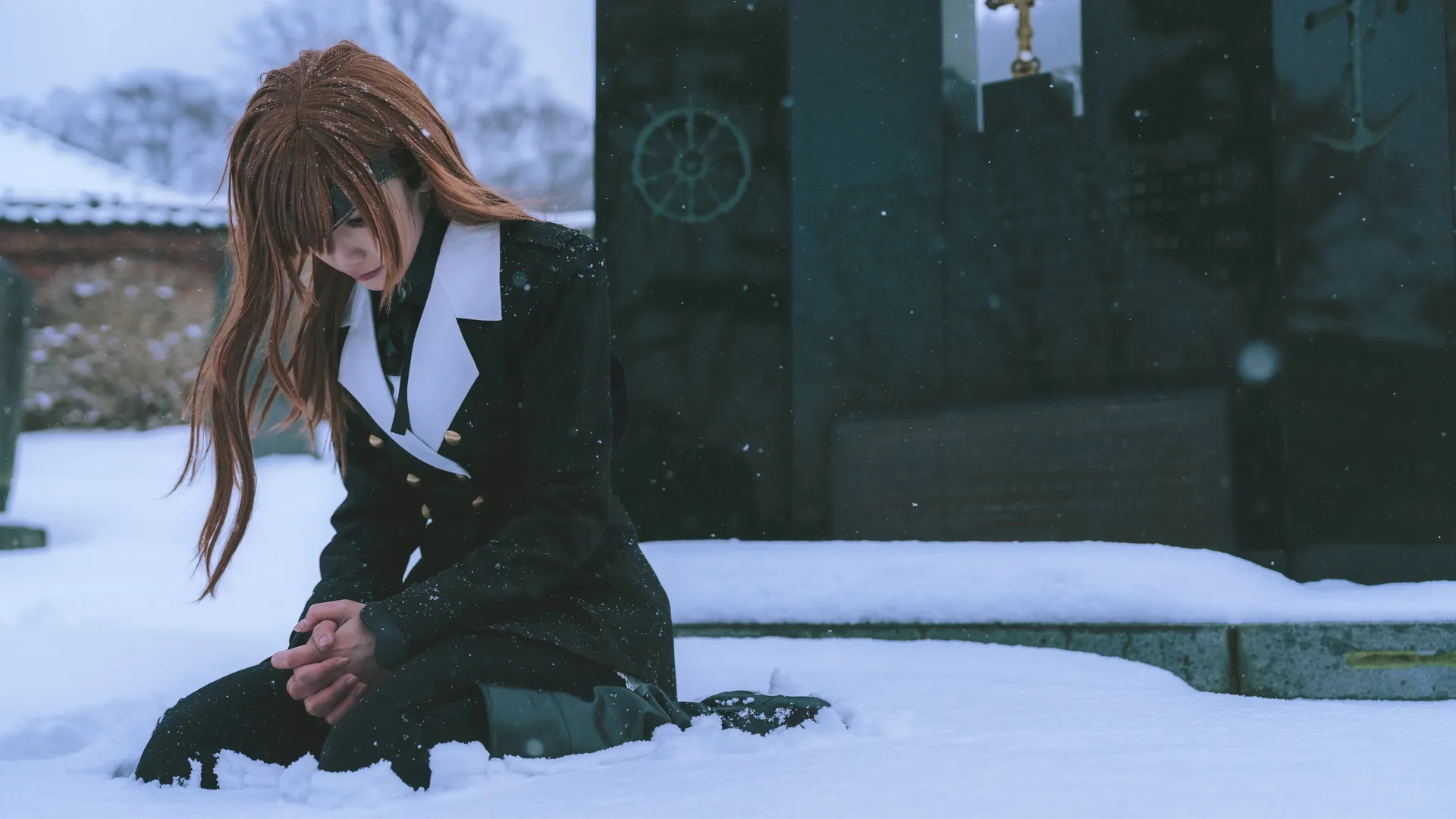 Fate/Grand Order, 雪景cosplay, FGOcos, 奥菲莉亚·法姆索罗涅cos, 冬装摄影 - 第2张