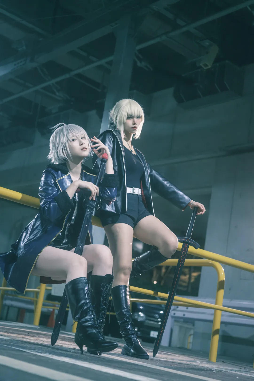 cosplay, FGO, 黑呆cos, 黑贞cos, 新宿夜景