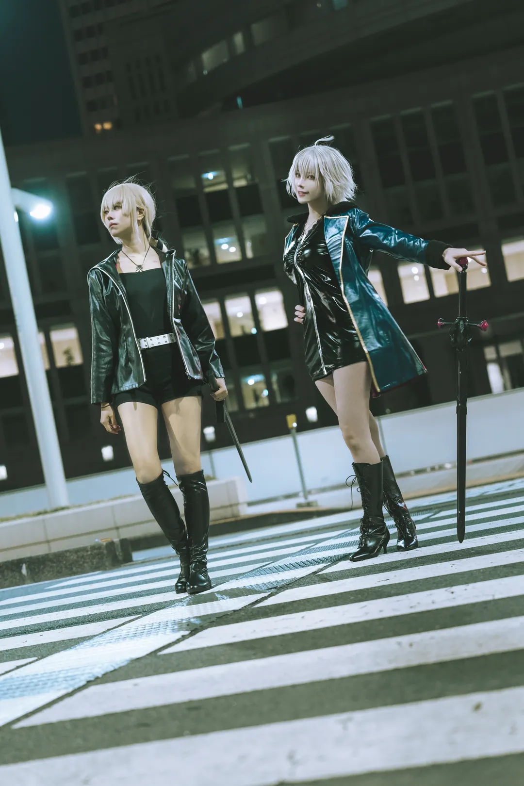 Fate/Grand Order, 角色扮演摄影, 新宿夜景, 阿尔托莉雅·Alter cos, 贞德·Alter cos - 第8张