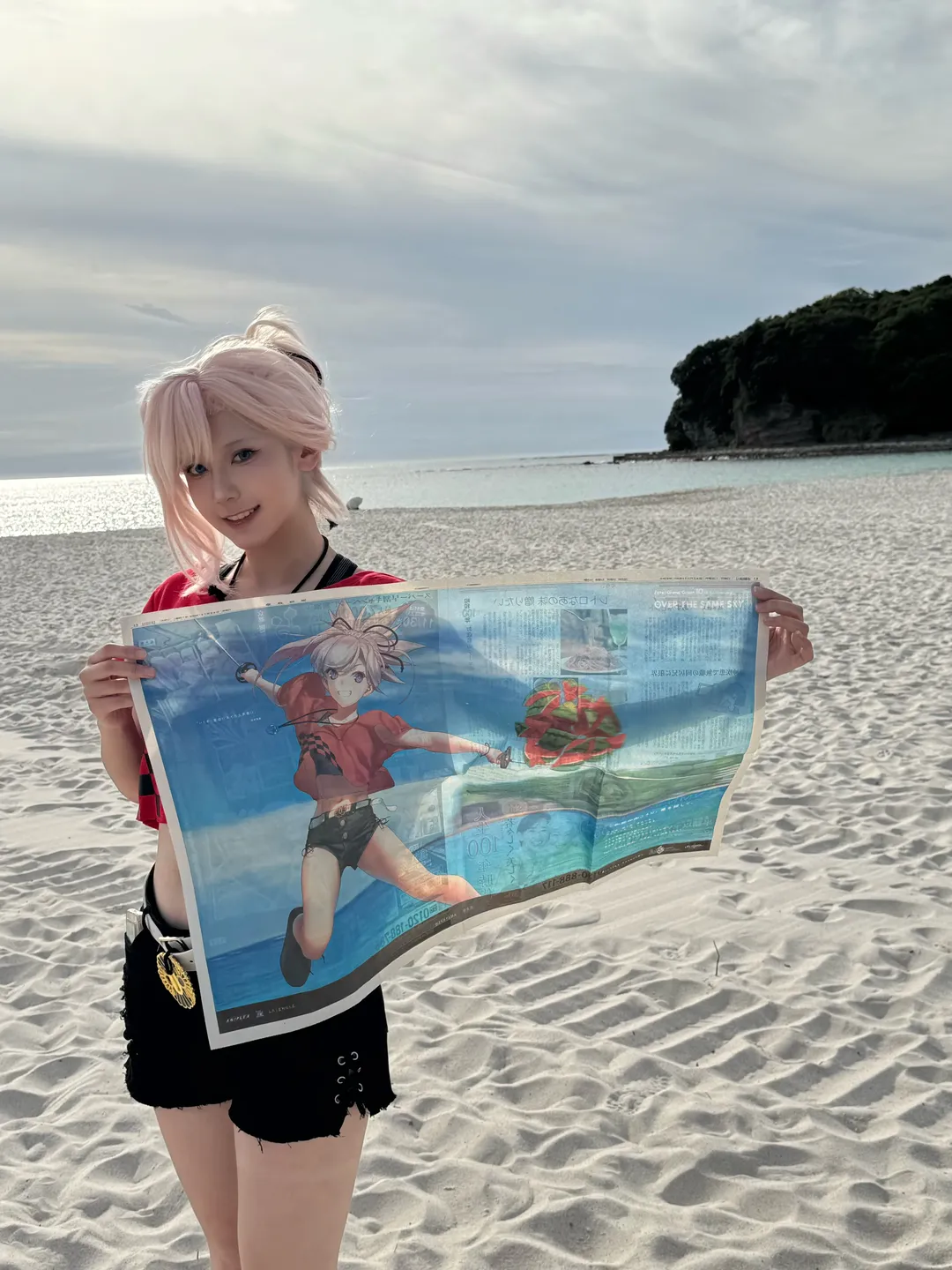 Fate/Grand Order, Cosplay摄影, 宫本武藏cos, 和歌山旅行, 白滨外景 - 第1张