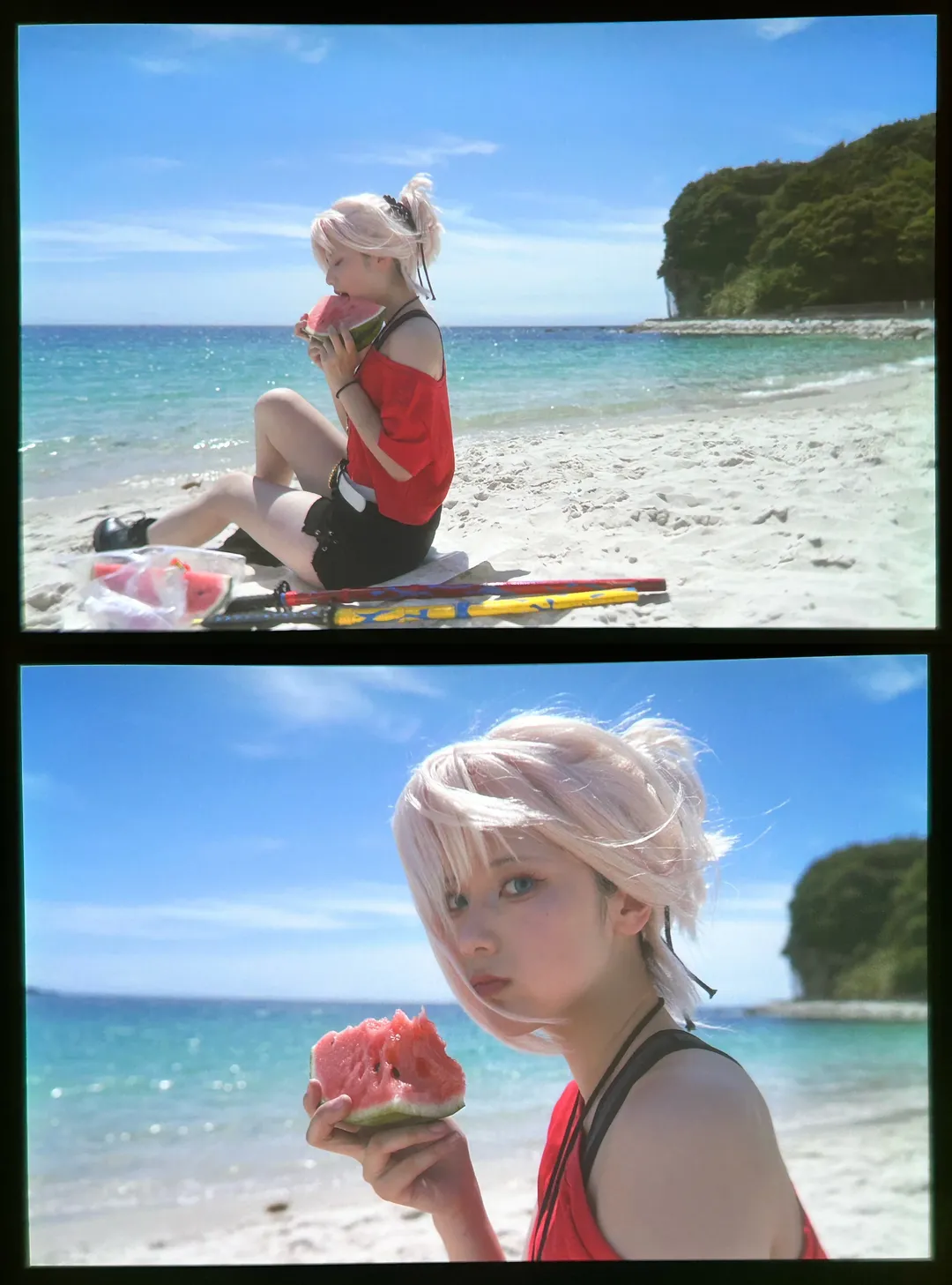 Fate/Grand Order, Cosplay摄影, 宫本武藏cos, 和歌山旅行, 白滨外景 - 第10张