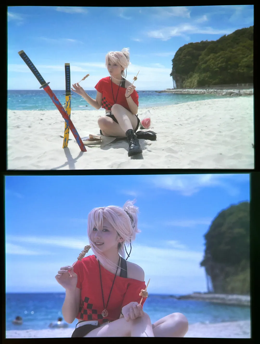 Fate/Grand Order, Cosplay摄影, 宫本武藏cos, 和歌山旅行, 白滨外景 - 第11张