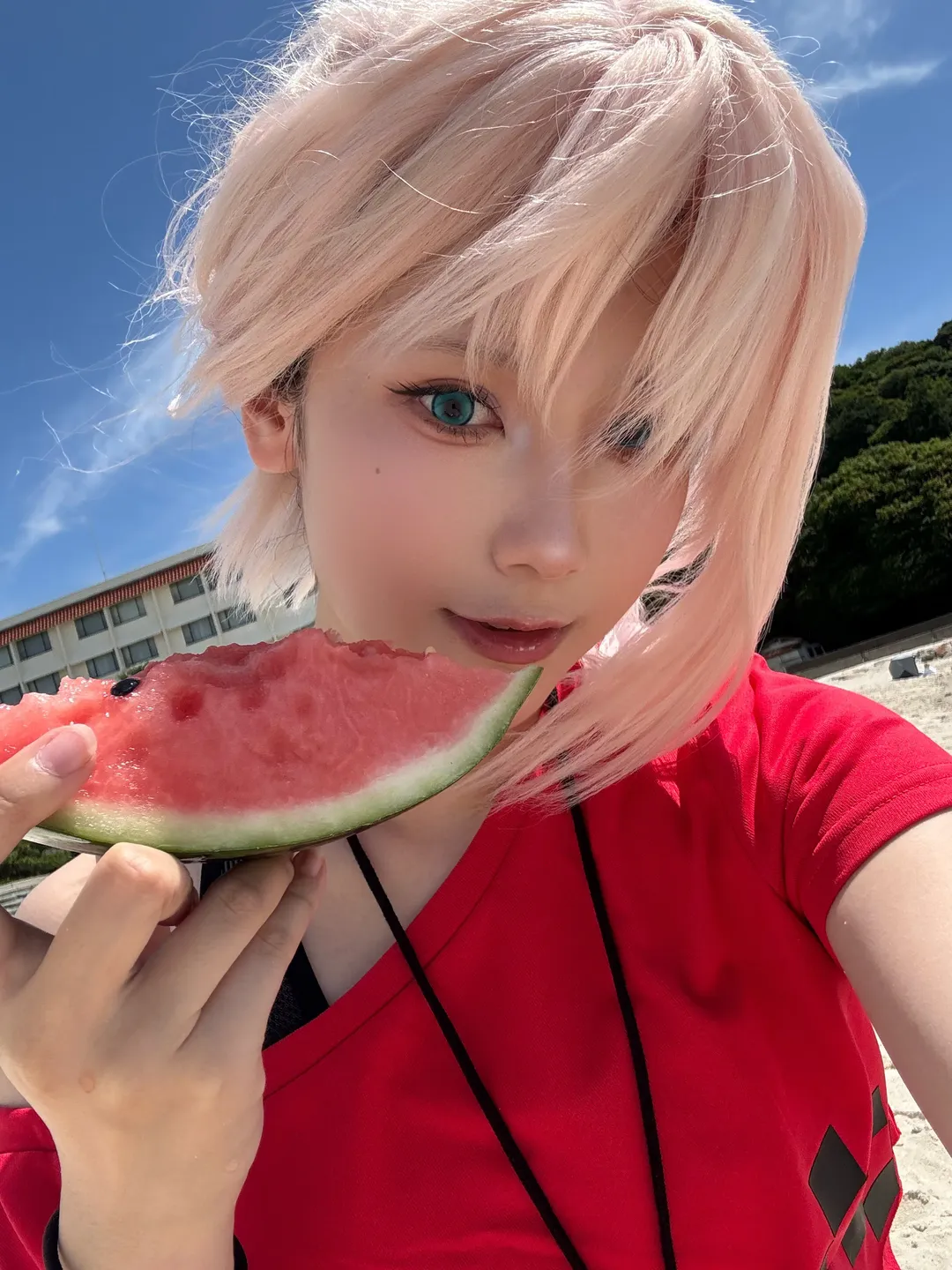 Fate/Grand Order, Cosplay摄影, 宫本武藏cos, 和歌山旅行, 白滨外景 - 第4张