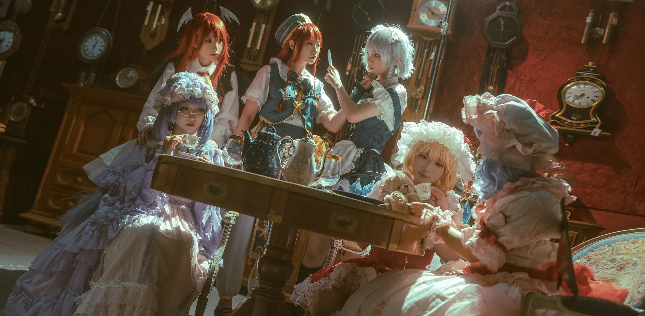 東方Project, レトロなドレス, 東方紅魔郷, 紅魔館コスプレ, メイド黒ストッキング - 6枚目