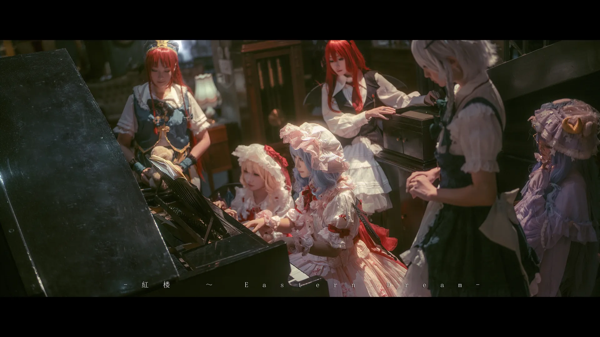 東方Project, レトロなドレス, 東方紅魔郷, 紅魔館コスプレ, メイド黒ストッキング - 8枚目