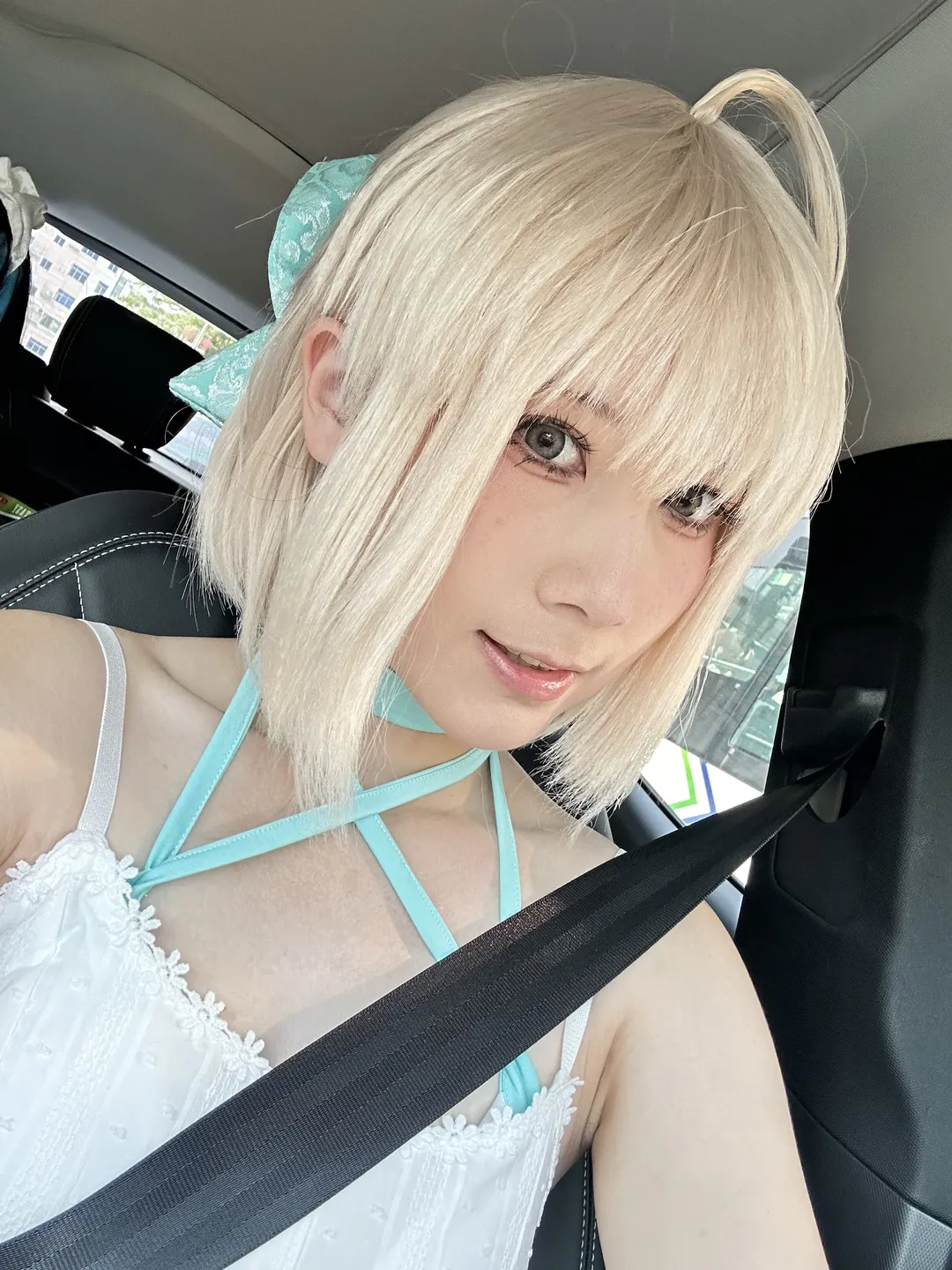 Fate/Grand Order, 泳装cosplay, 冲田总司cos, 夏日摄影, 深圳海边 - 第11张