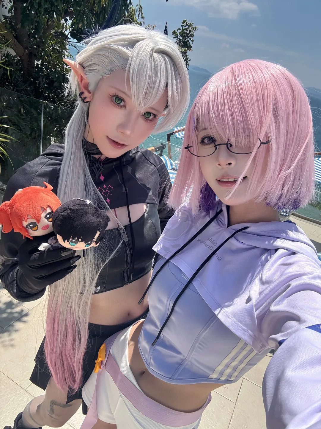 户外写真, FGO, 丝袜cos, 玛修莉莉丝cos, 骑行穿搭 - 第1张