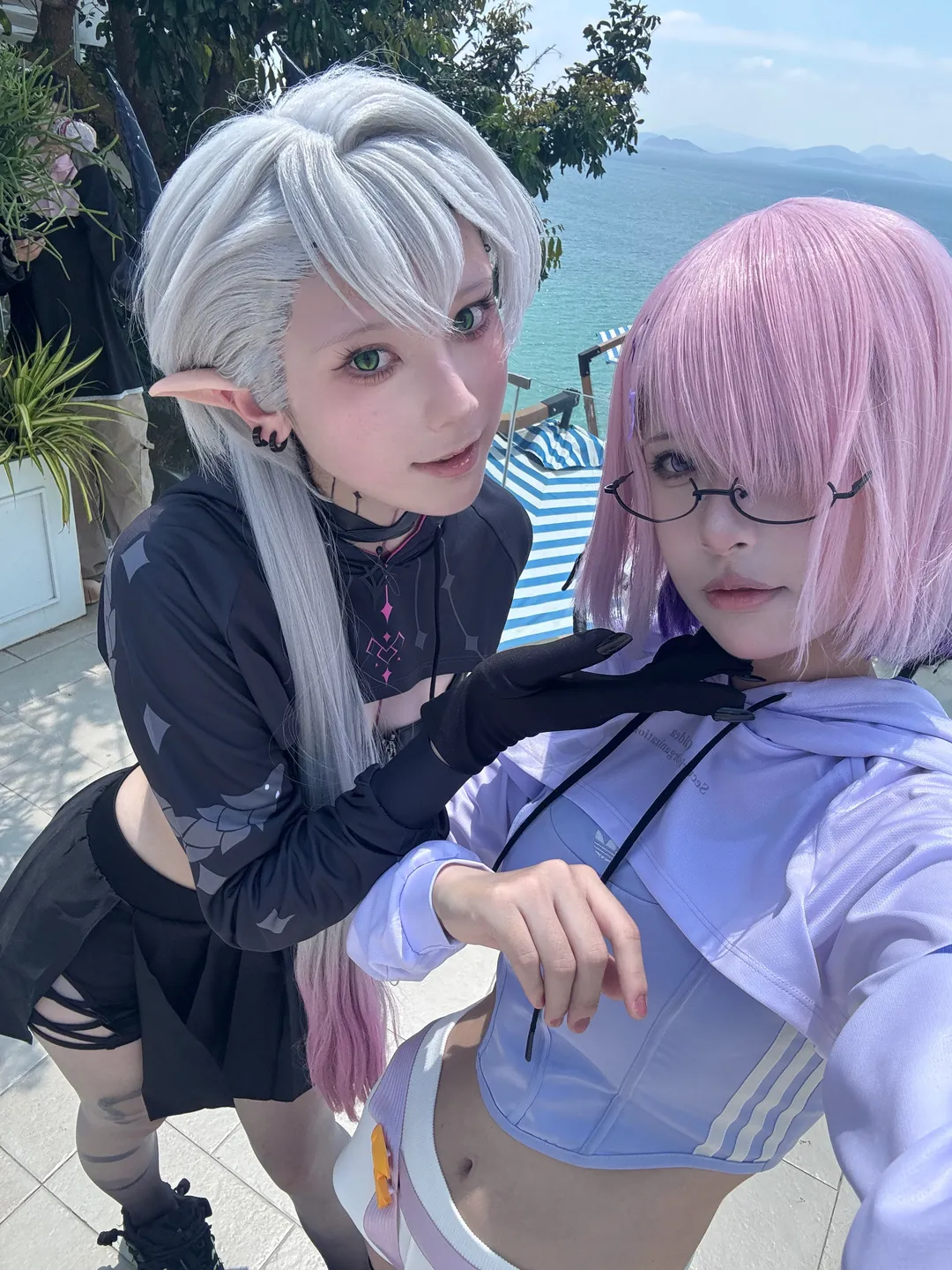 户外写真, FGO, 丝袜cos, 玛修莉莉丝cos, 骑行穿搭 - 第2张