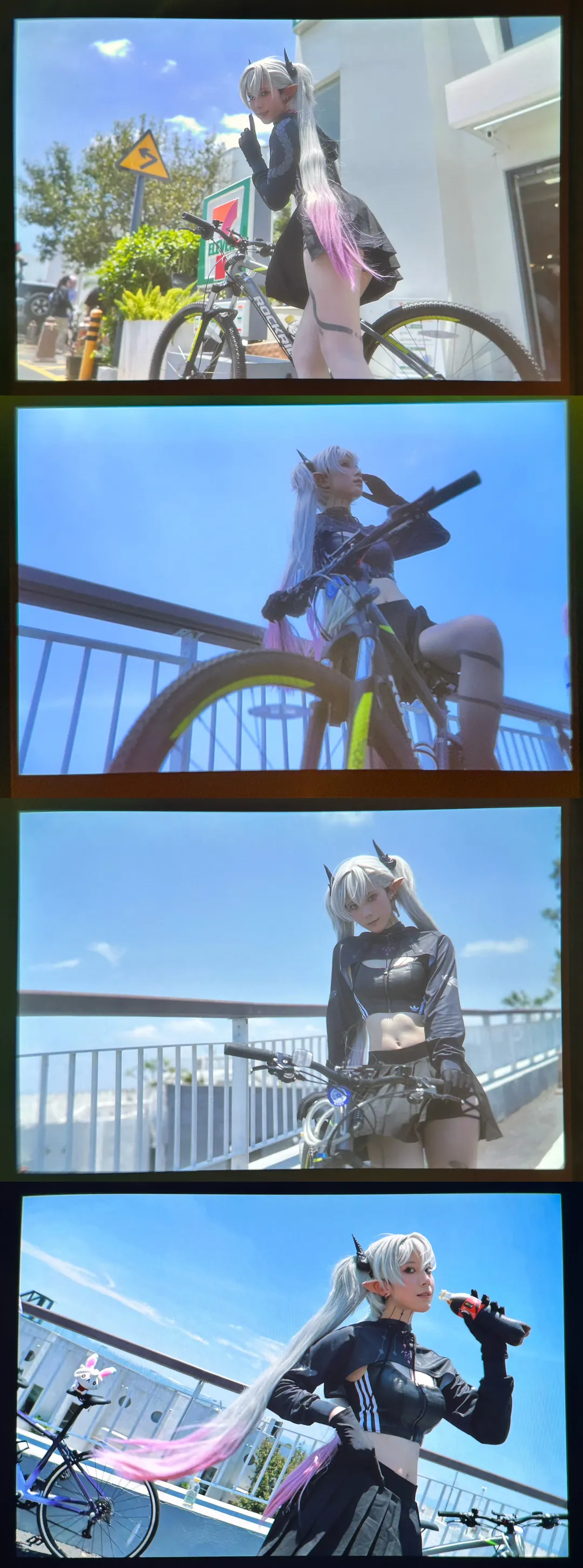 户外写真, FGO, 丝袜cos, 玛修莉莉丝cos, 骑行穿搭 - 第7张