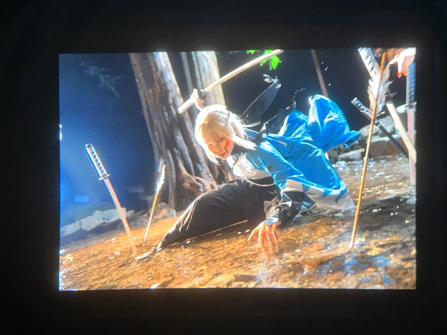 Fate/Grand Order, 沖田総司 コスプレ, 戦闘ダメージメイク, 夜景ロケ, 水辺のセットデザイン - 13枚目