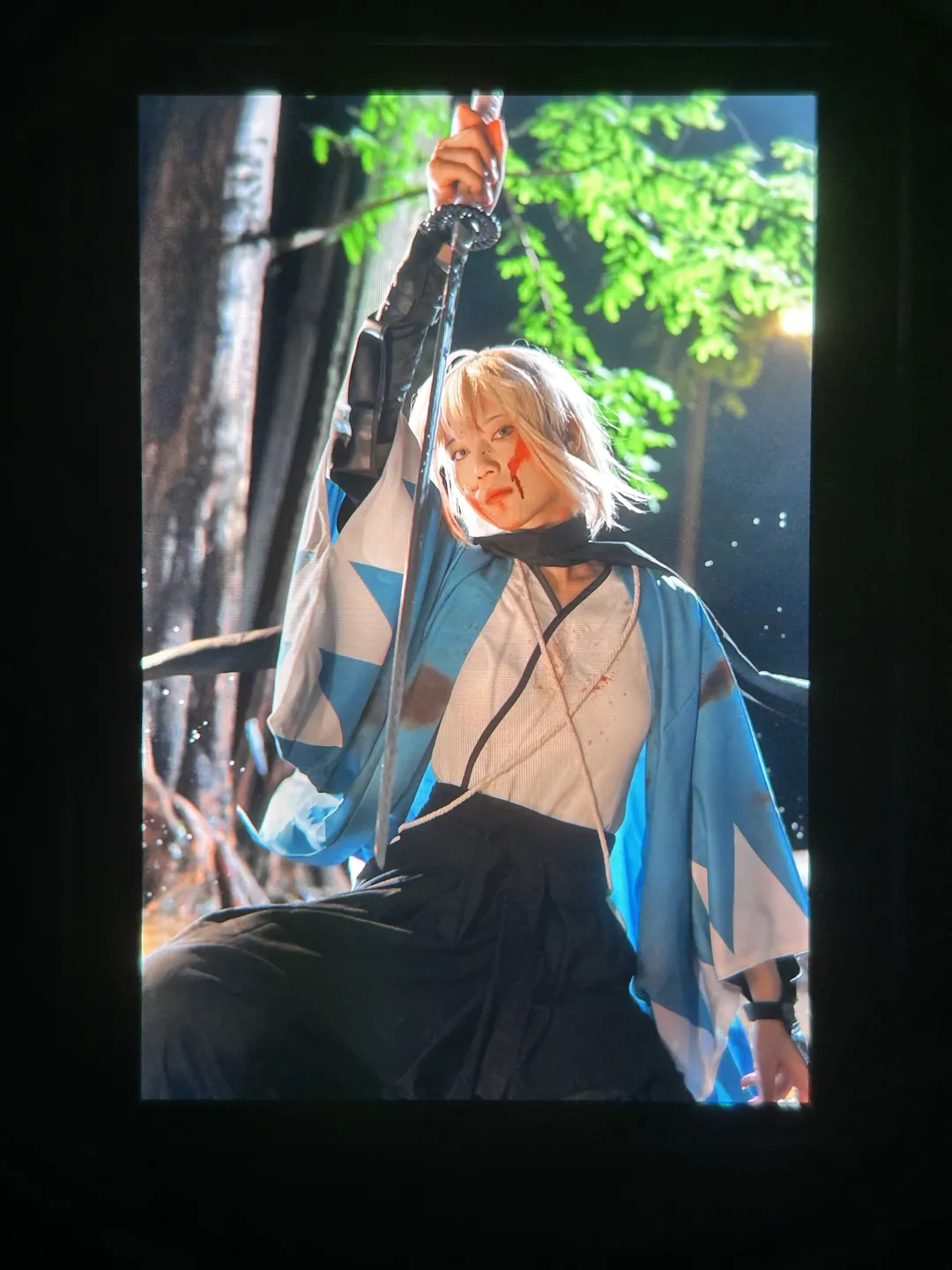 Fate/Grand Order, 沖田総司 コスプレ, 戦闘ダメージメイク, 夜景ロケ, 水辺のセットデザイン - 14枚目