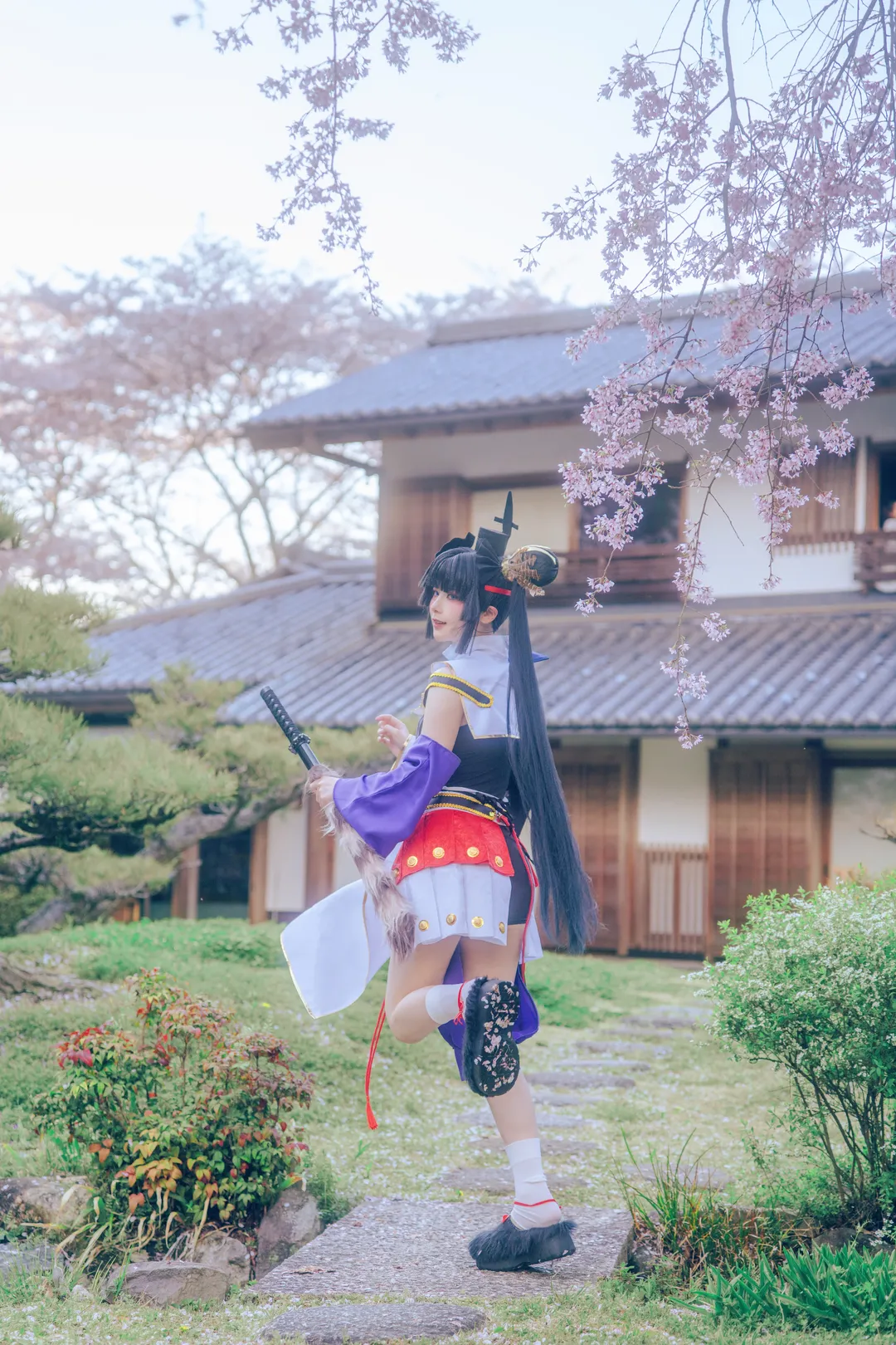 樱花, FGO, 白丝, 牛若丸cos, 京都