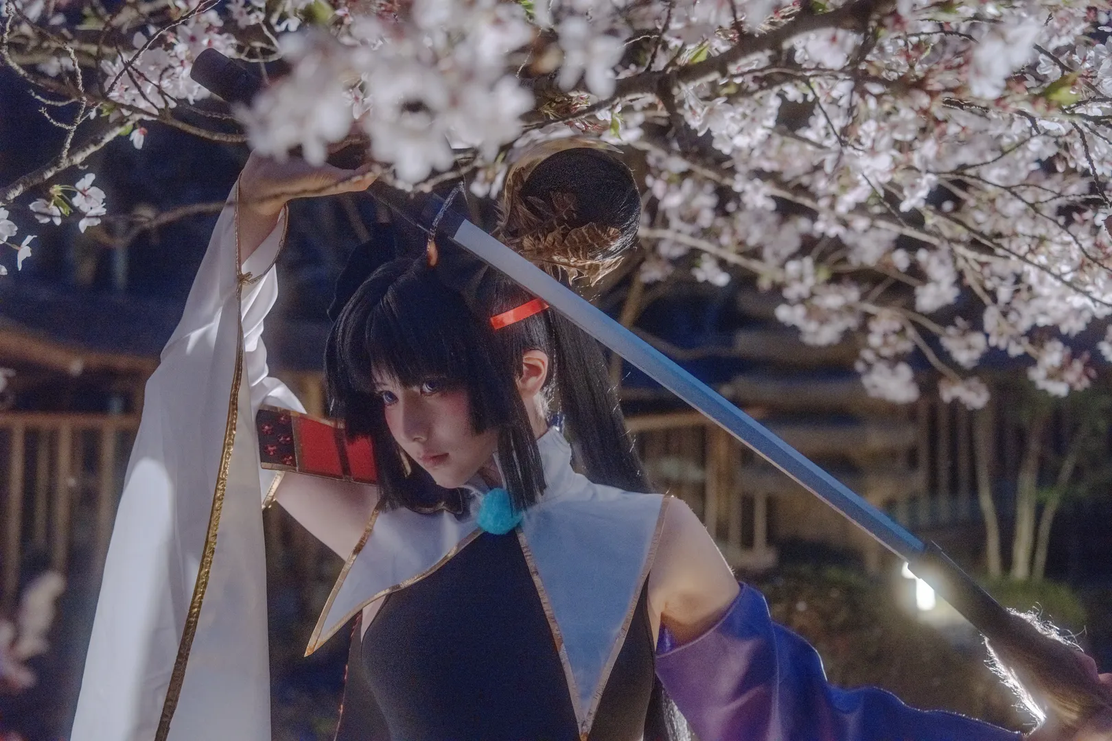 Fate/Grand Order, コスプレ撮影, ロングソックス コーデ, 牛若丸コスプレ, 和風庭園撮影 - 12枚目