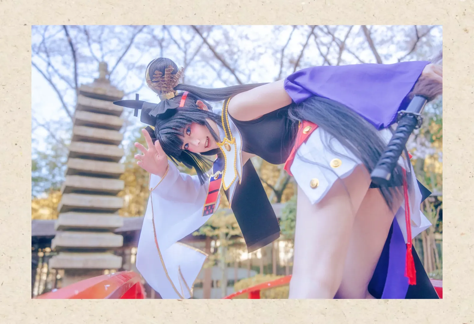Fate/Grand Order, cosplay攝影, 長筒襪穿搭, 牛若丸cos, 和風庭院攝影