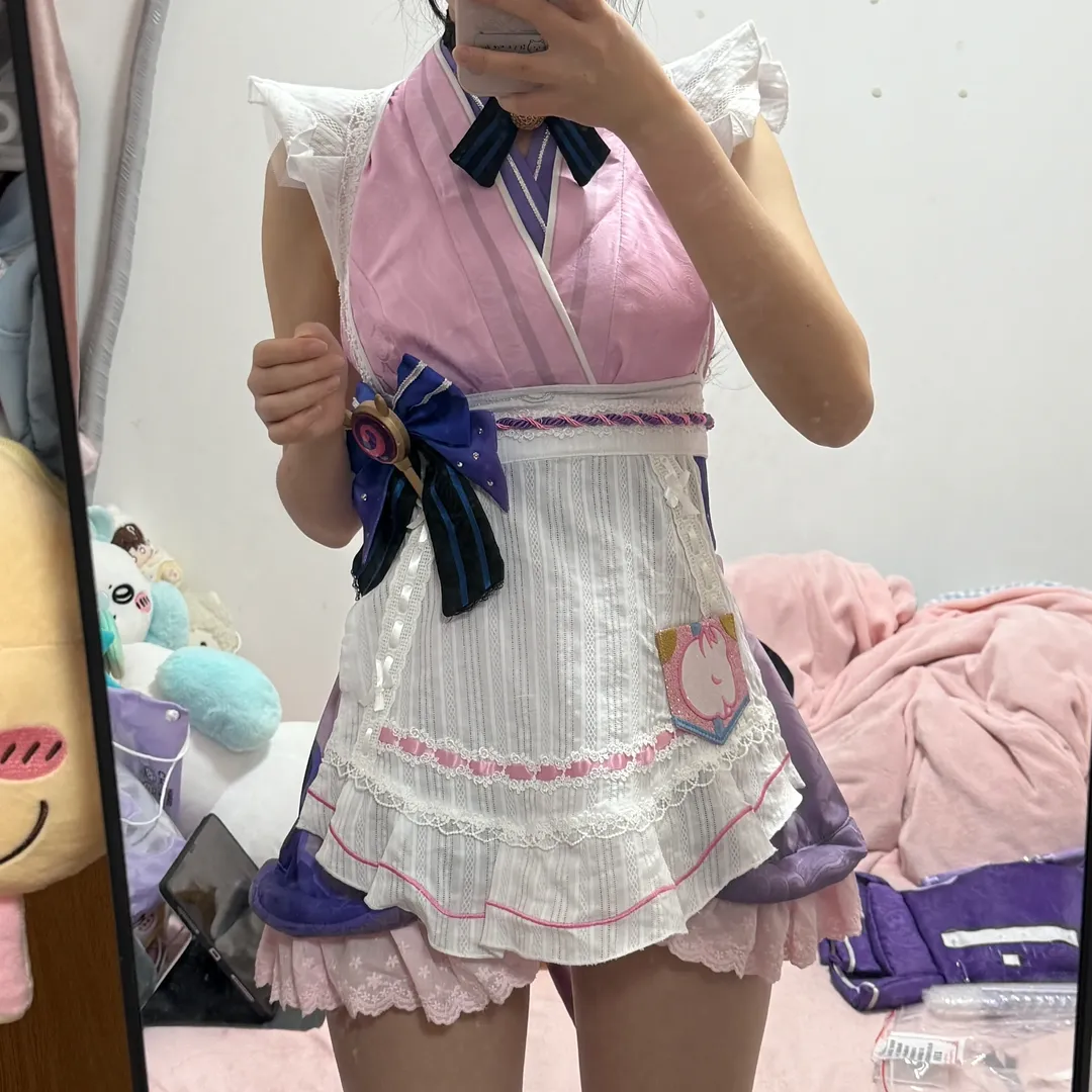 鏡面自拍, cosplay穿搭, 試衣分享, 夢見月瑞希cos, 和風女僕裝 - 第3張
