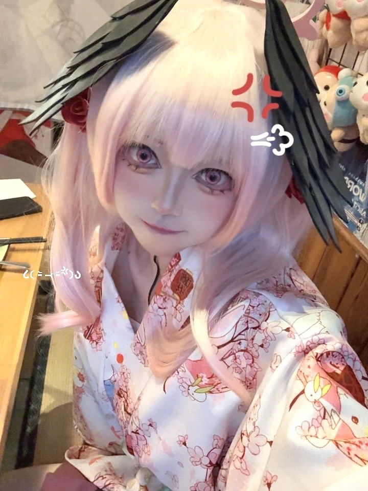 ブルーアーカイブ, コスプレ撮影, 下江コハル コスプレ, 誕生日イラスト, オリジナル和服 - 1枚目