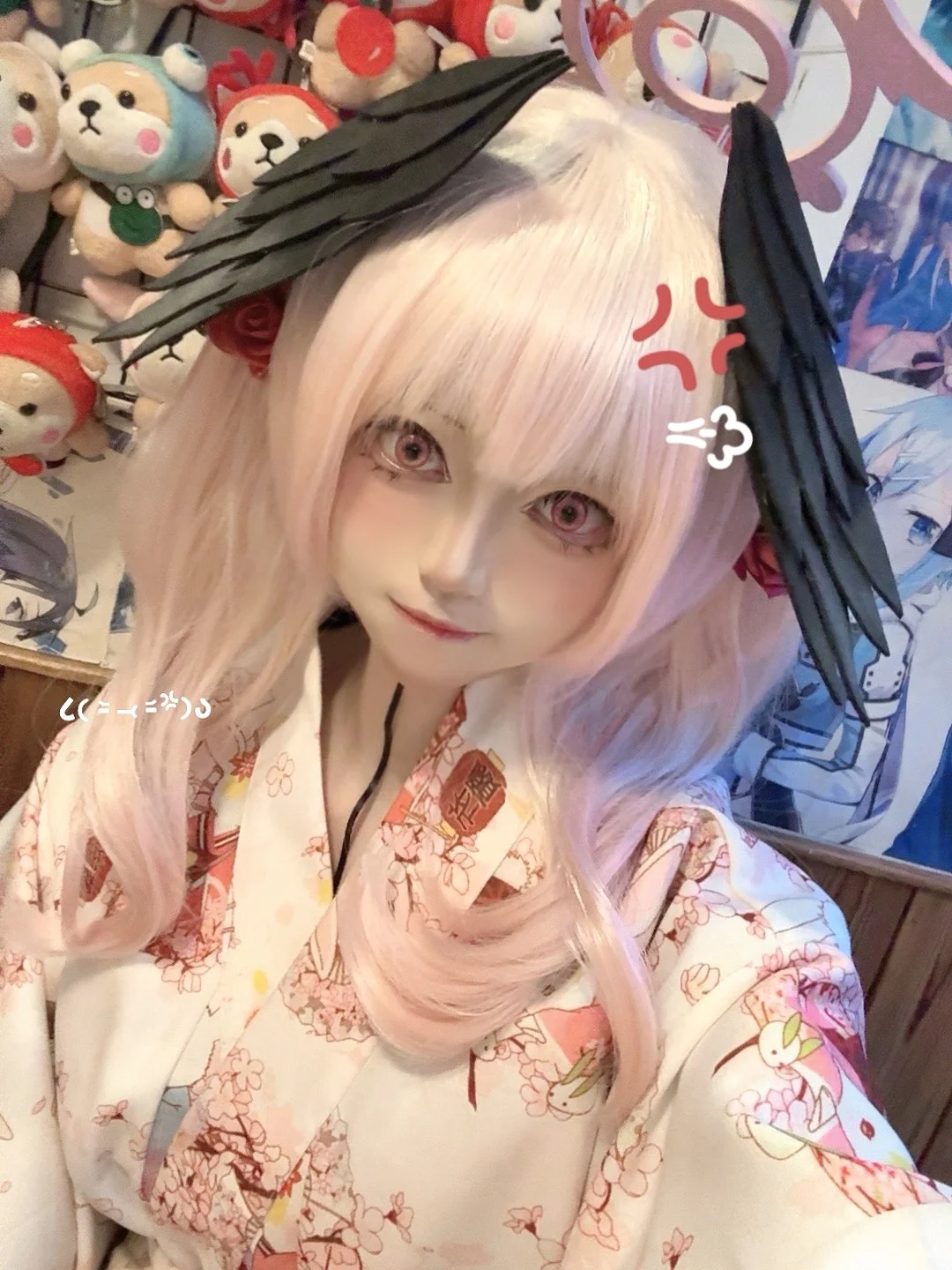 ブルーアーカイブ, コスプレ撮影, 下江コハル コスプレ, 誕生日イラスト, オリジナル和服 - 3枚目