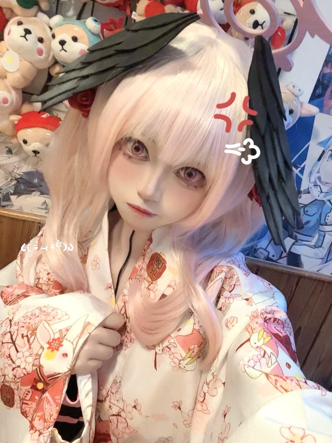 蔚蓝档案, Cosplay摄影, 下江小春cos, 生日贺图, 和服私设