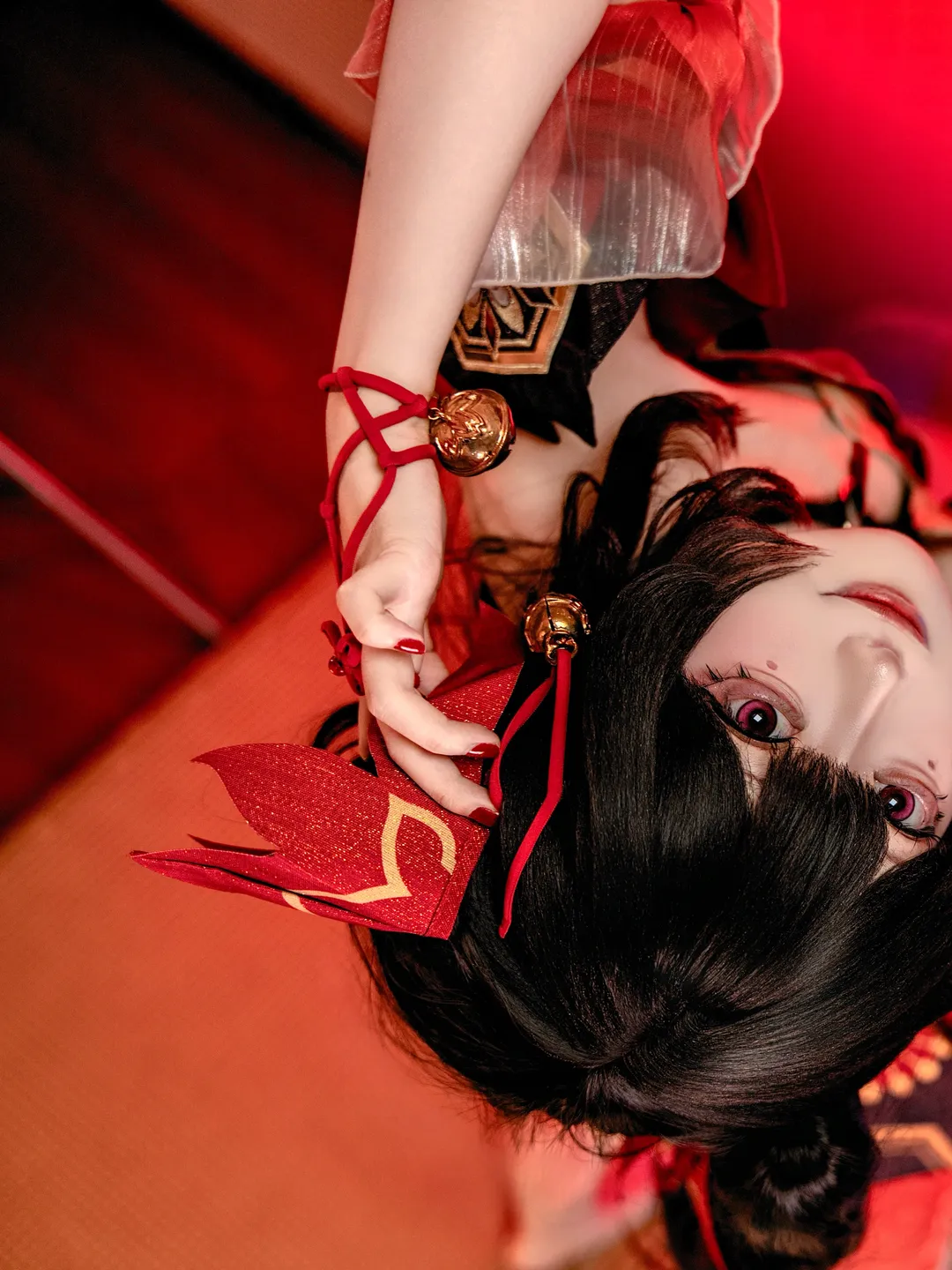 崩坏星穹铁道, 花火cos, cosplay摄影, 二次元Coser, 红蓝光影 - 第2张