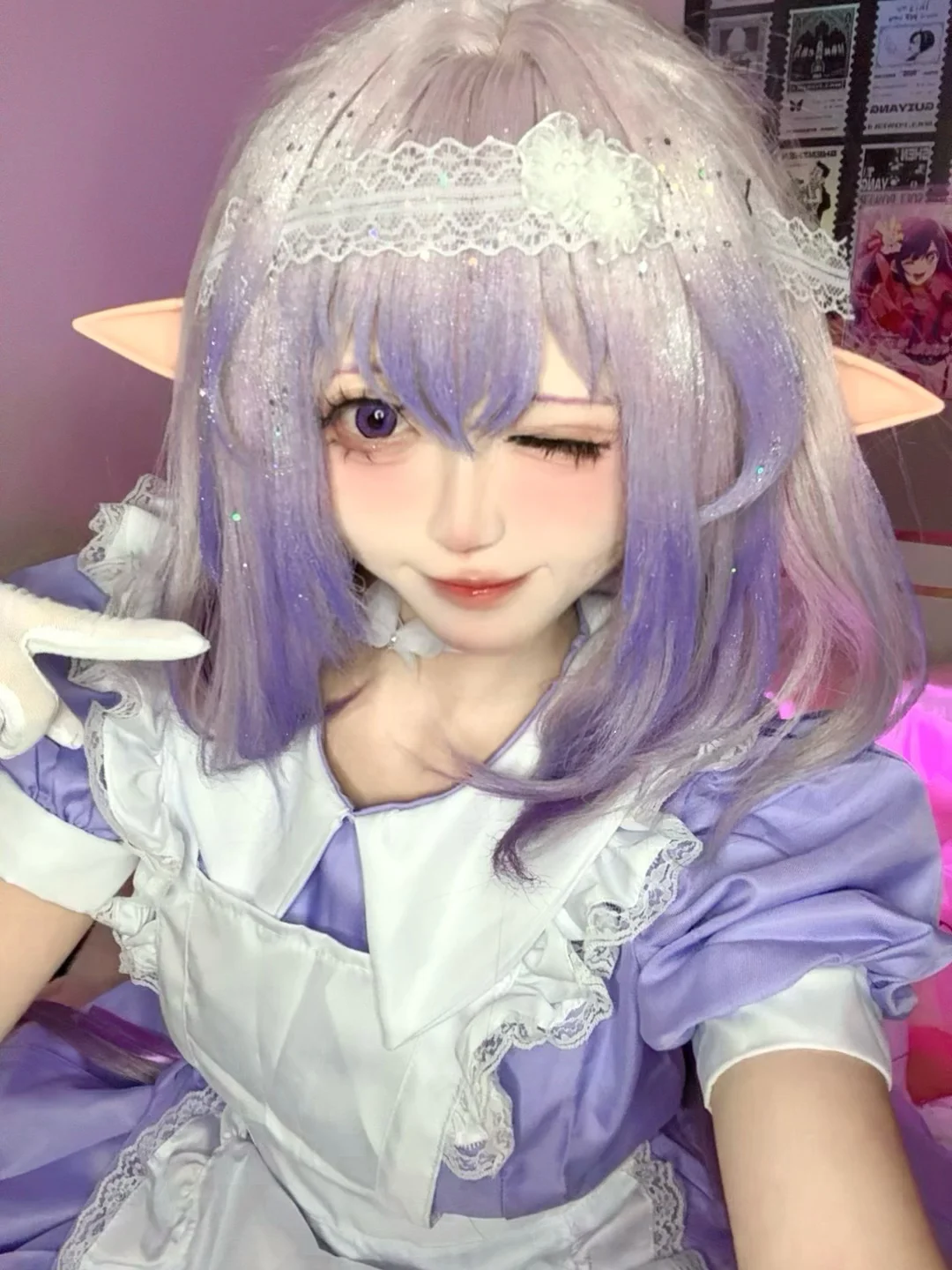 cosplay, 梦幻妆造, 崩坏星穹铁道, 遐蝶cos, 精灵耳女仆 - 第2张