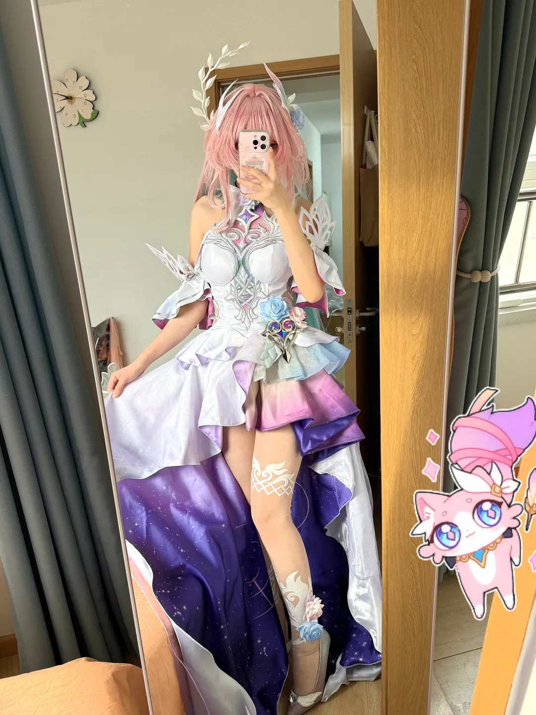 Cyrene Cosplay, Honkai: Star Rail, Sanfen Wangxiang, Cosplay fitting, Big Cyrene cosplay costume