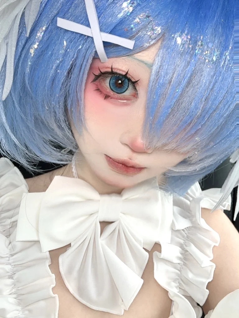 cosplay, 蕾姆cos, 從零開始的異世界, 藍髮造型, 天使風 - 第1張