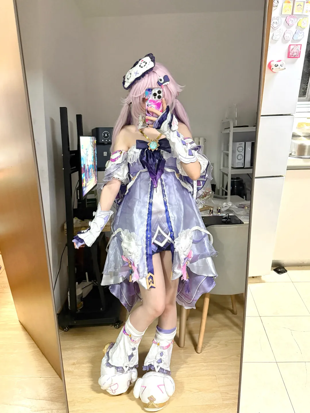 原神, 茜特菈莉cos, cos试衣, cosplay穿搭, 对镜拍