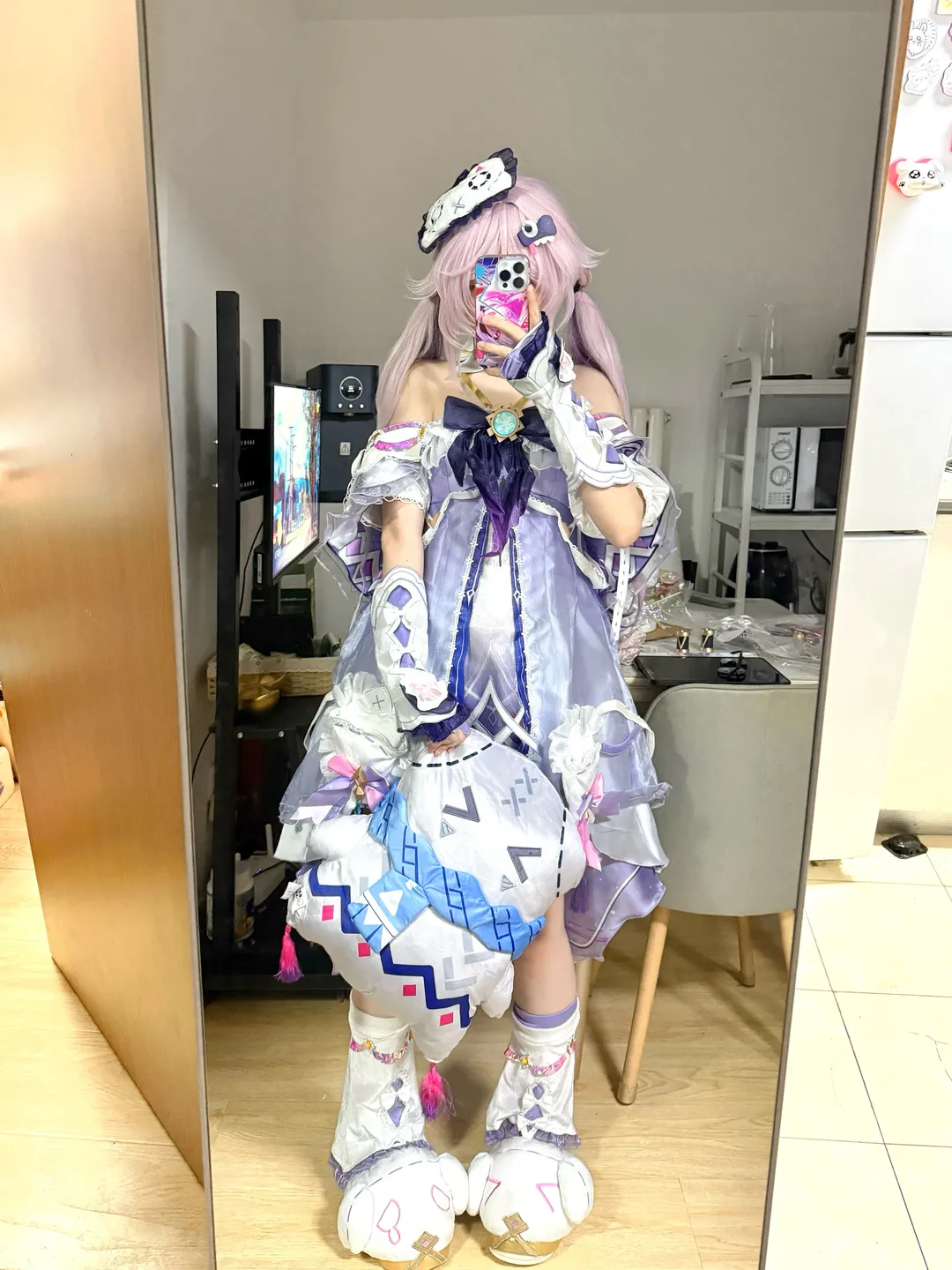 原神, シトラリ コスプレ, 鏡撮り, Mangu コスプレ, 肌色ストッキング コーデ - 1枚目