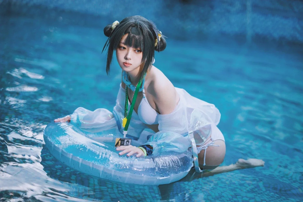 cosplay, 泳装, 明日方舟, 夏日写真, 羽毛笔cos - 第2张
