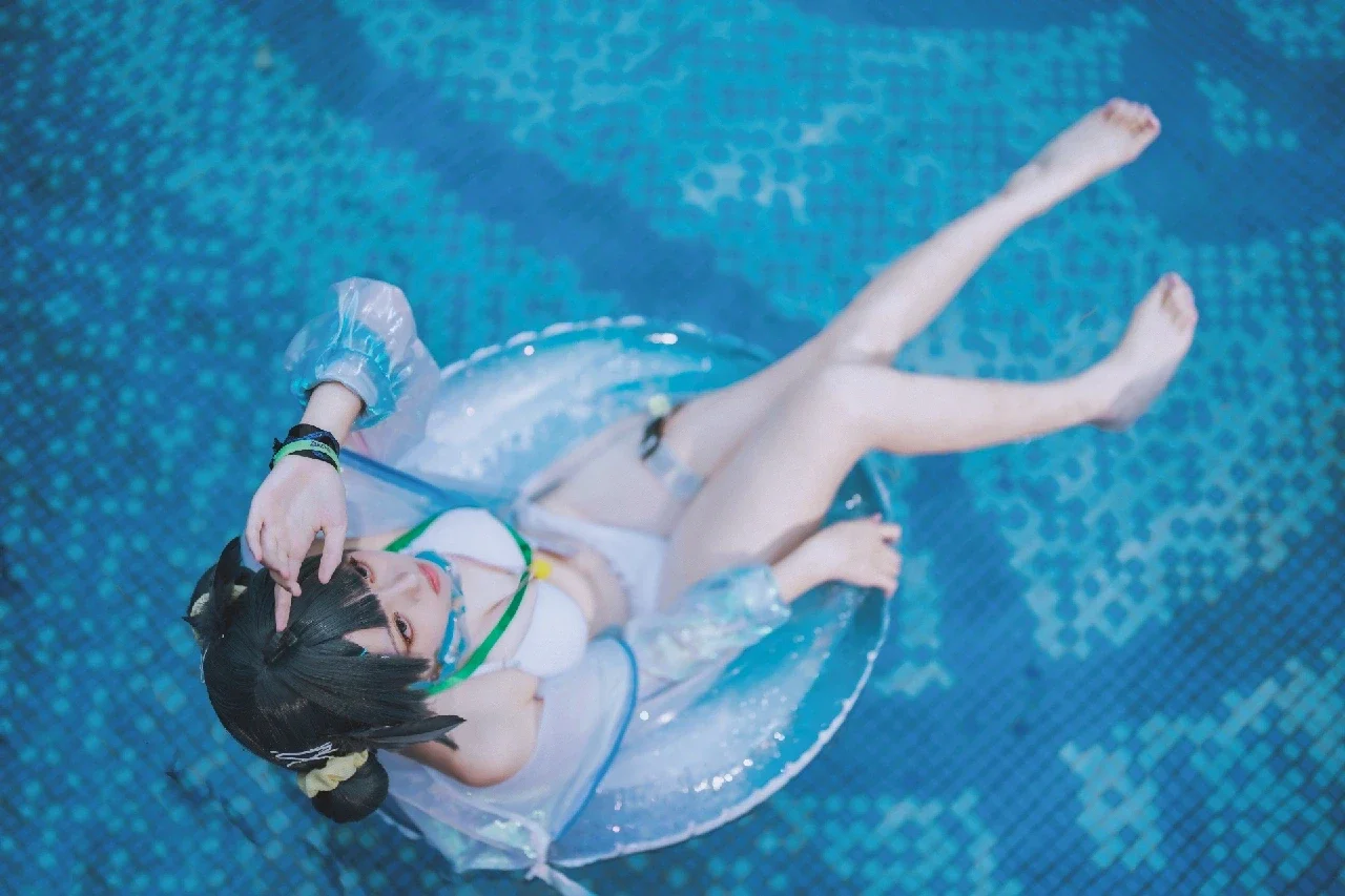 cosplay, 泳装, 明日方舟, 夏日写真, 羽毛笔cos - 第3张