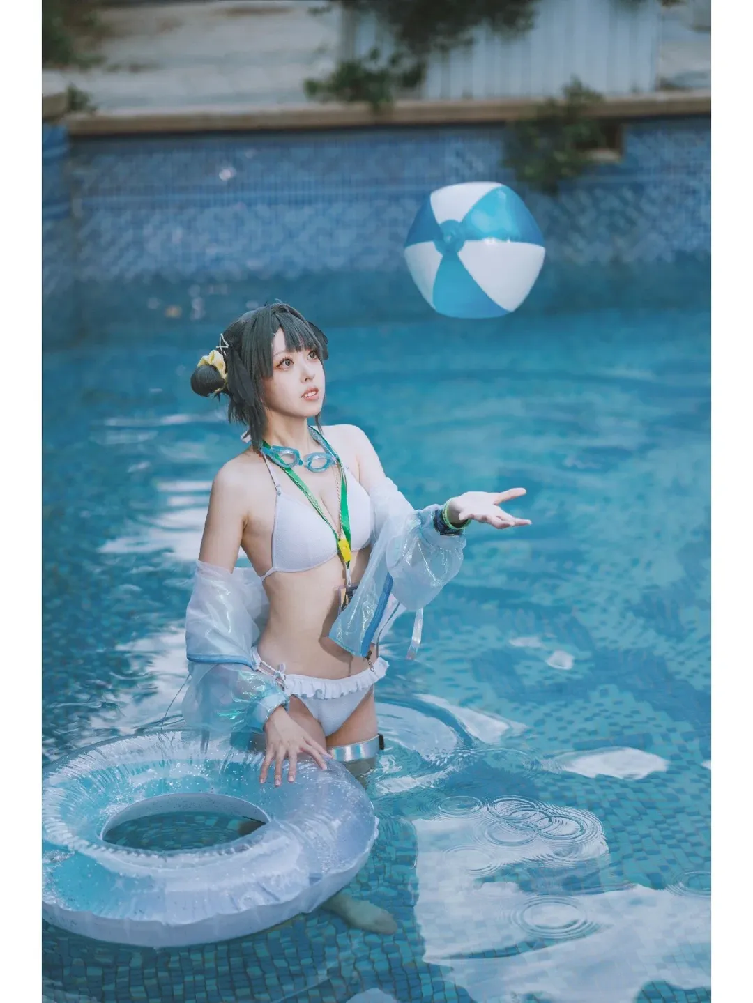 cosplay, 泳装, 明日方舟, 夏日写真, 羽毛笔cos - 第7张