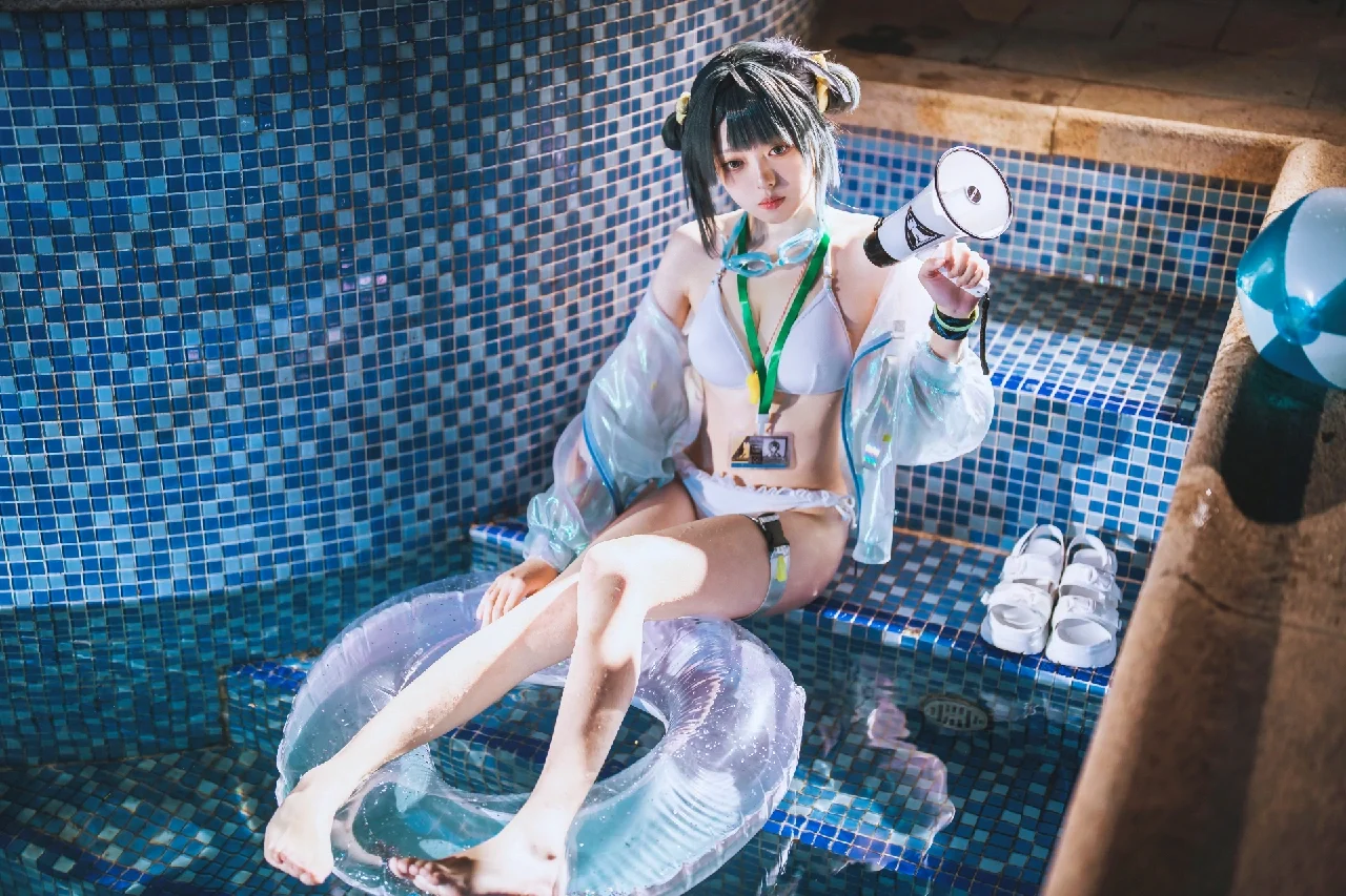 cosplay, 泳装, 明日方舟, 夏日写真, 羽毛笔cos - 第8张