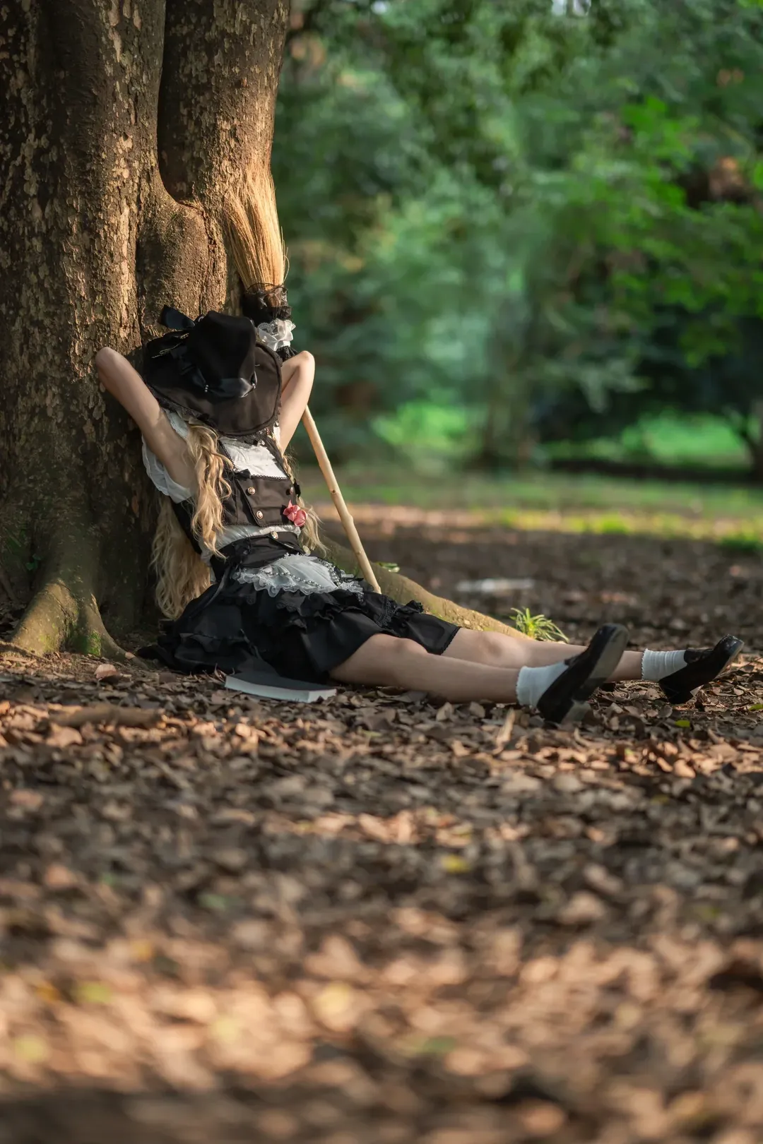 东方project, 雾雨魔理沙cos, cosplay摄影, 杭州约拍, 森林外拍 - 第3张
