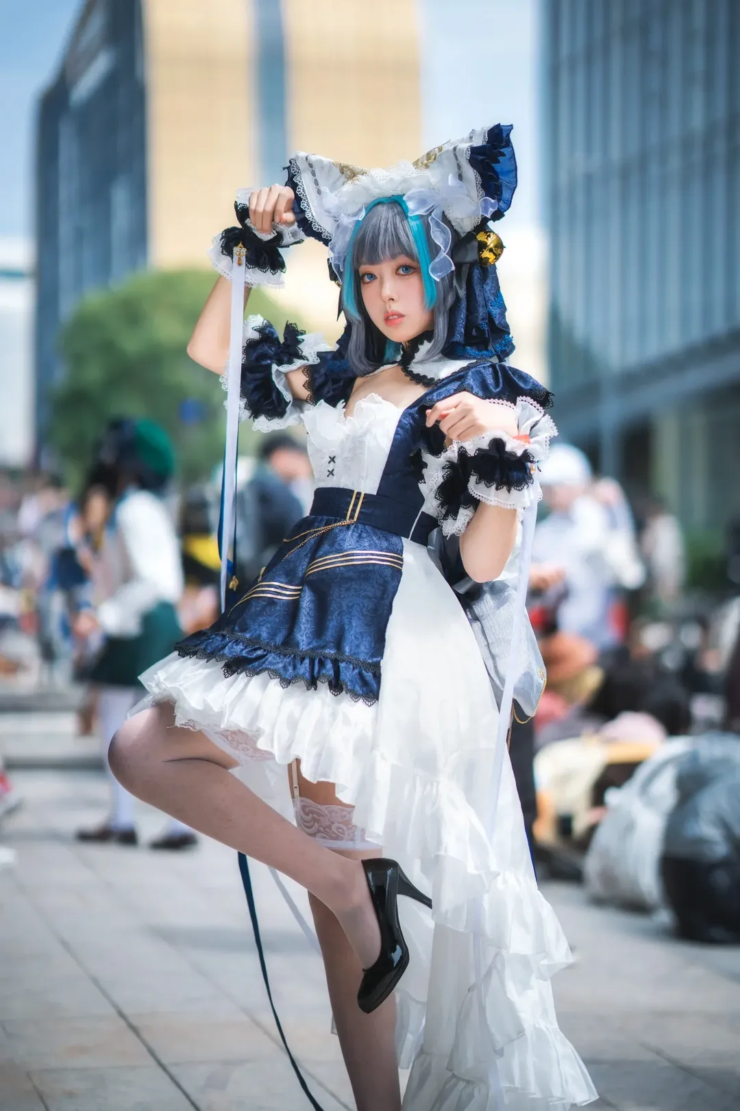 碧蓝航线, 漫展返图, 白丝, 柴郡猫cos, 杭州cosplay - 第3张