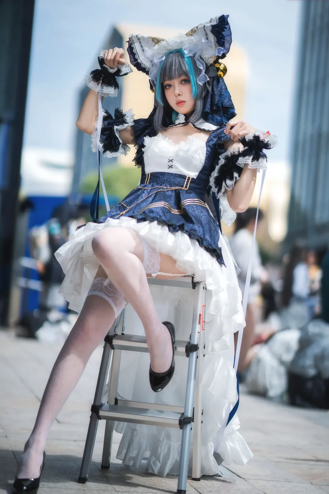 碧蓝航线, 漫展返图, 白丝, 柴郡猫cos, 杭州cosplay