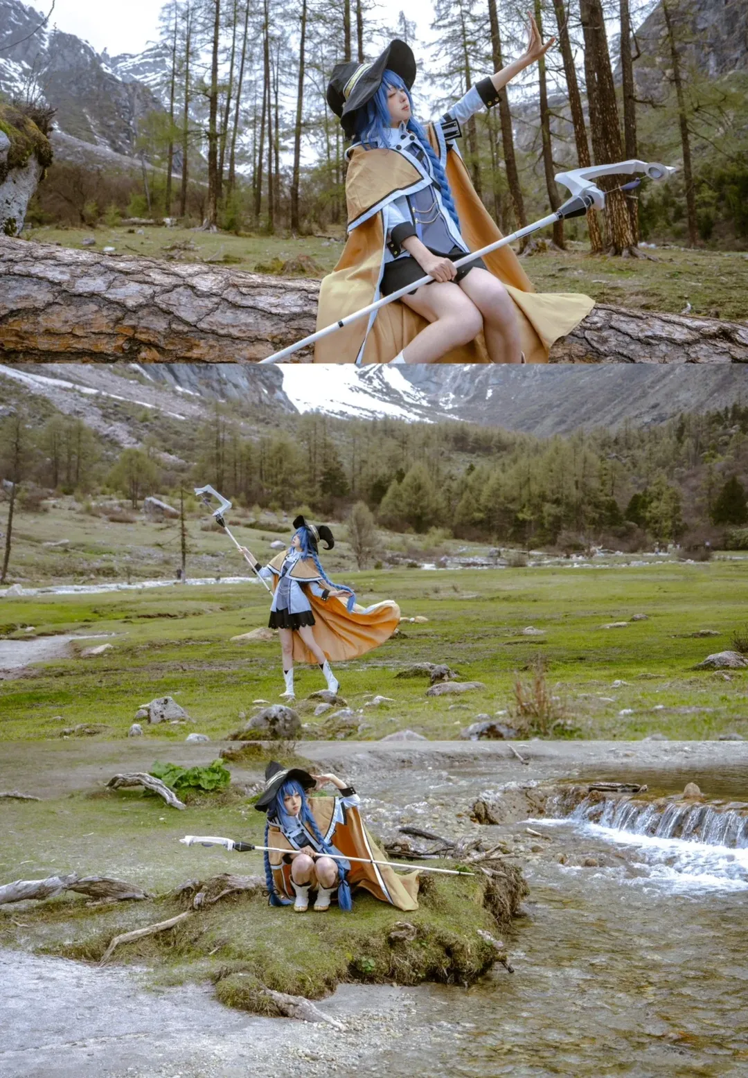 コスプレ, トラベルフォト, ロキシーのコスプレ, 無職転生, 雪山屋外撮影 - 1枚目