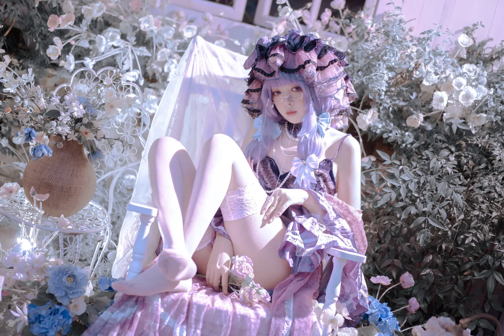 cosplay, Touhou Project, White stockings, Guilty Crown, Photography summary