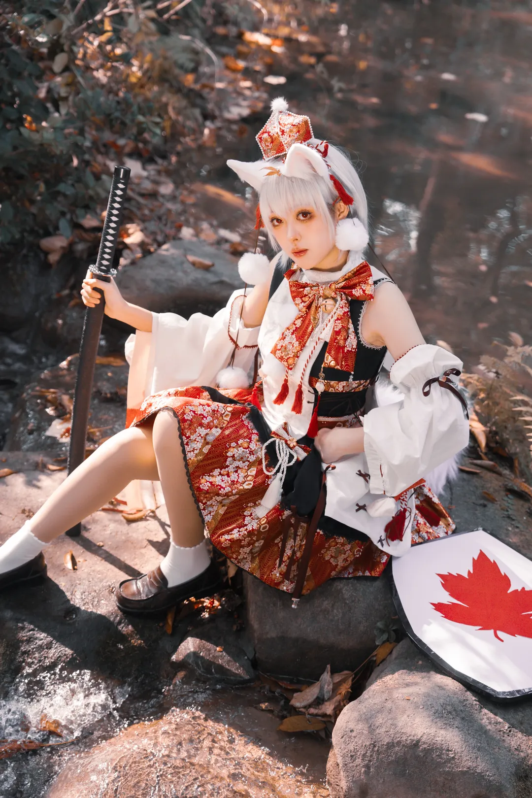 东方Project, cosplay分享, 和风穿搭, 犬走椛cos, 秋景摄影