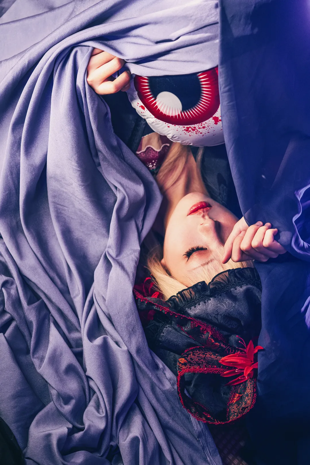 东方project, cosplay摄影, 暗黑风, 八云紫cos, 间隙妖怪 - 第2张