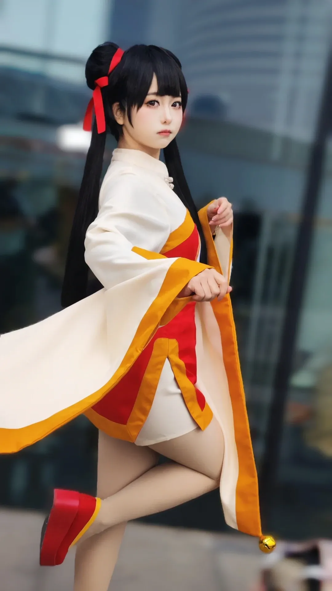 カードキャプターさくら, 成都のアニメイベント, 世界線アニメイベント, 李苺鈴コスプレ, 肌色ストッキング - 4枚目