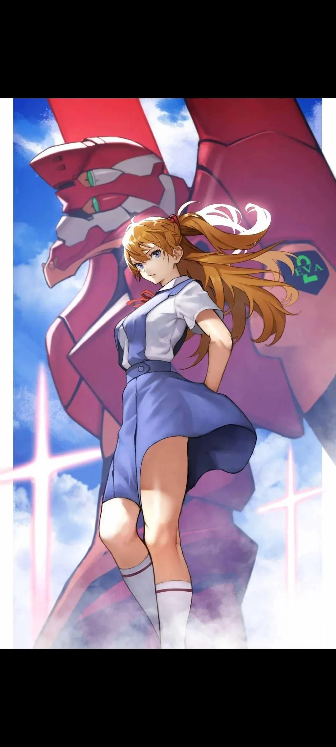 アスカコスプレ, 白タイツコスプレ, 新世紀エヴァンゲリオン, 自撮り合成, アニメキャラクターのコスプレ - 3枚目