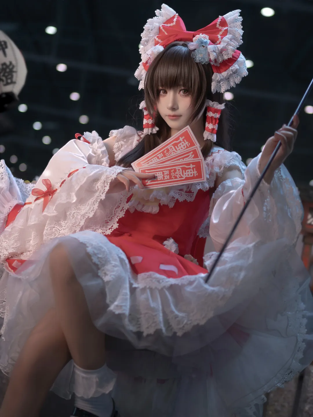 cosplay, 博丽灵梦cos, 东方project, 二次元日常, 红白洋装 - 第3张