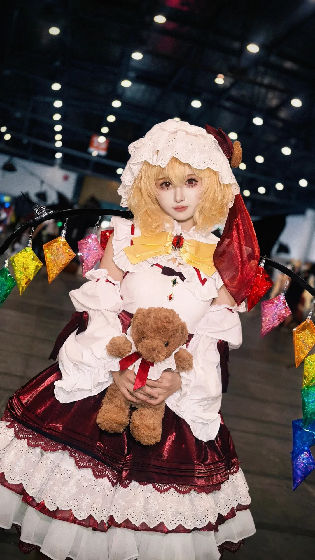 东方project, 漫展场照, 芙兰朵露cos, cosplay返图, 蕾丝袜 - 第3张
