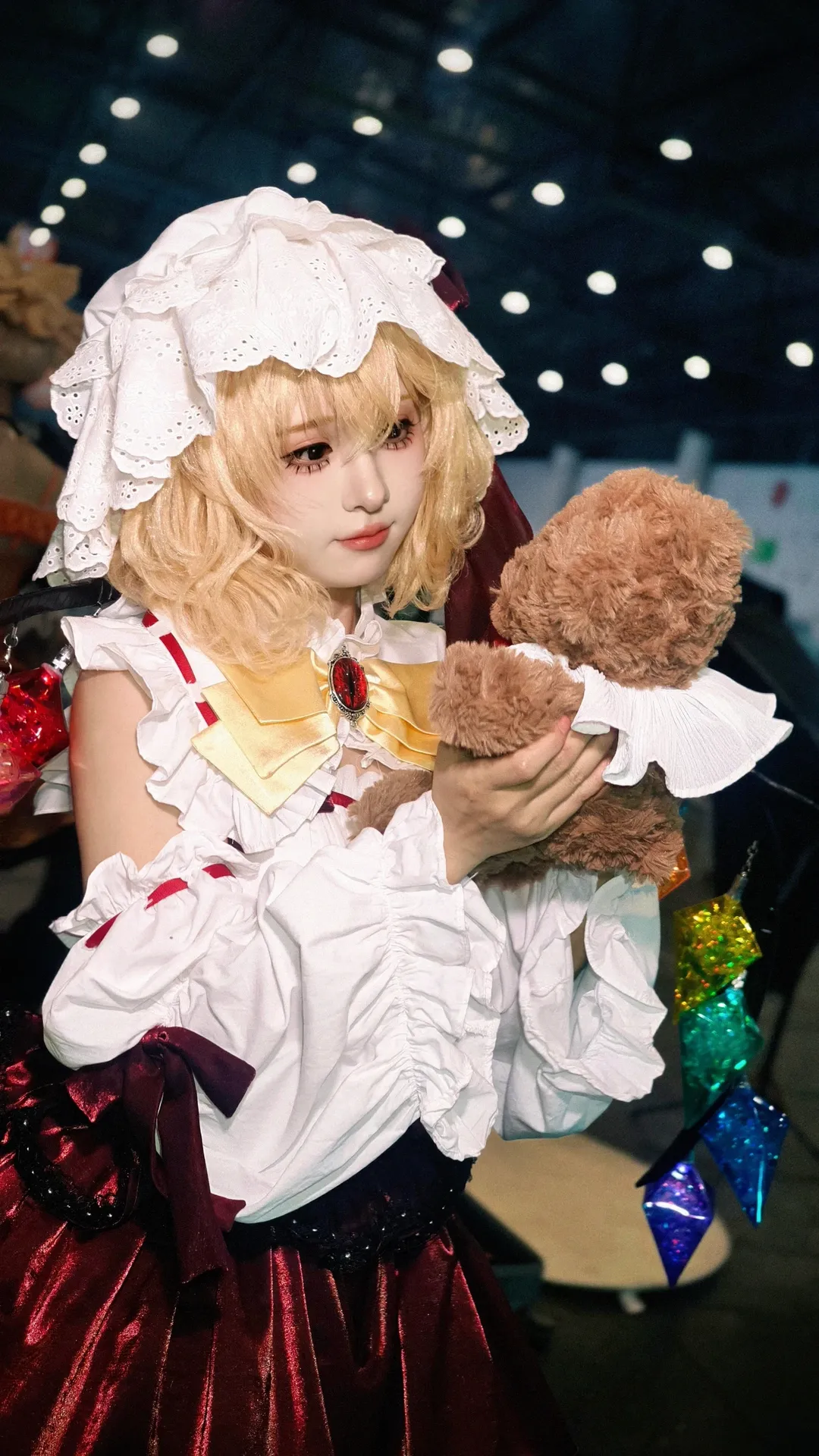 东方project, 漫展场照, 芙兰朵露cos, cosplay返图, 蕾丝袜 - 第6张